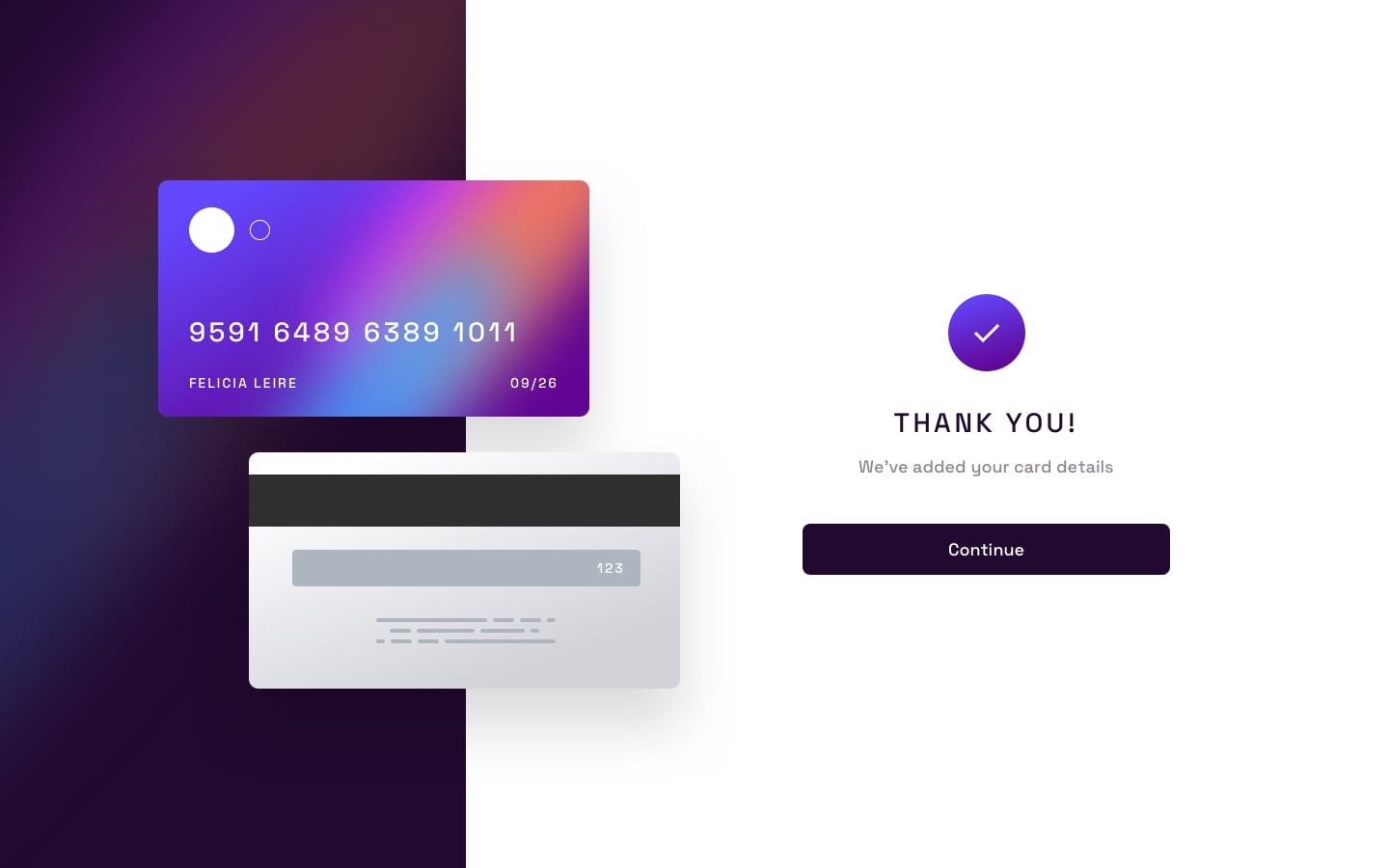 card details