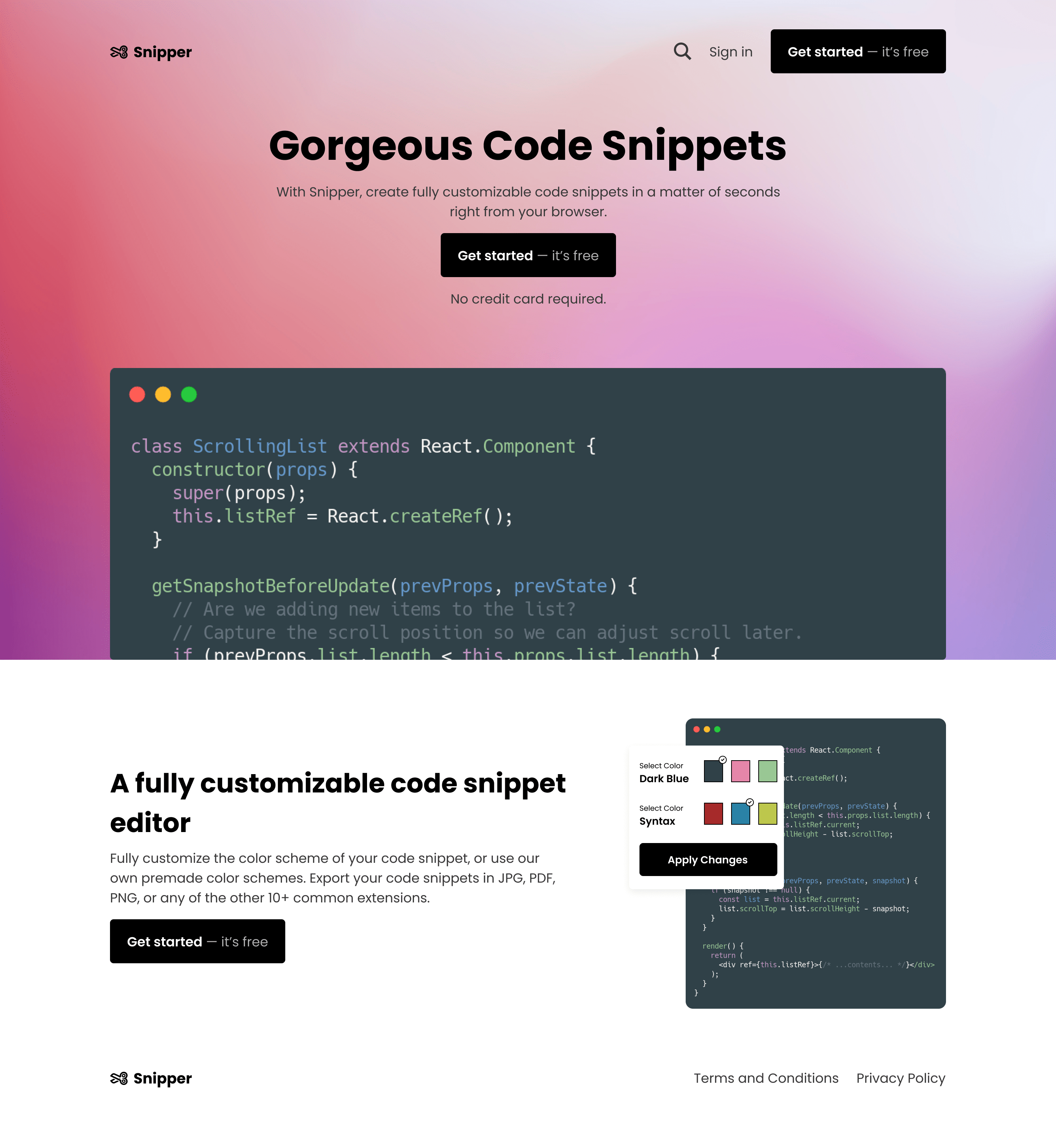 snippets
